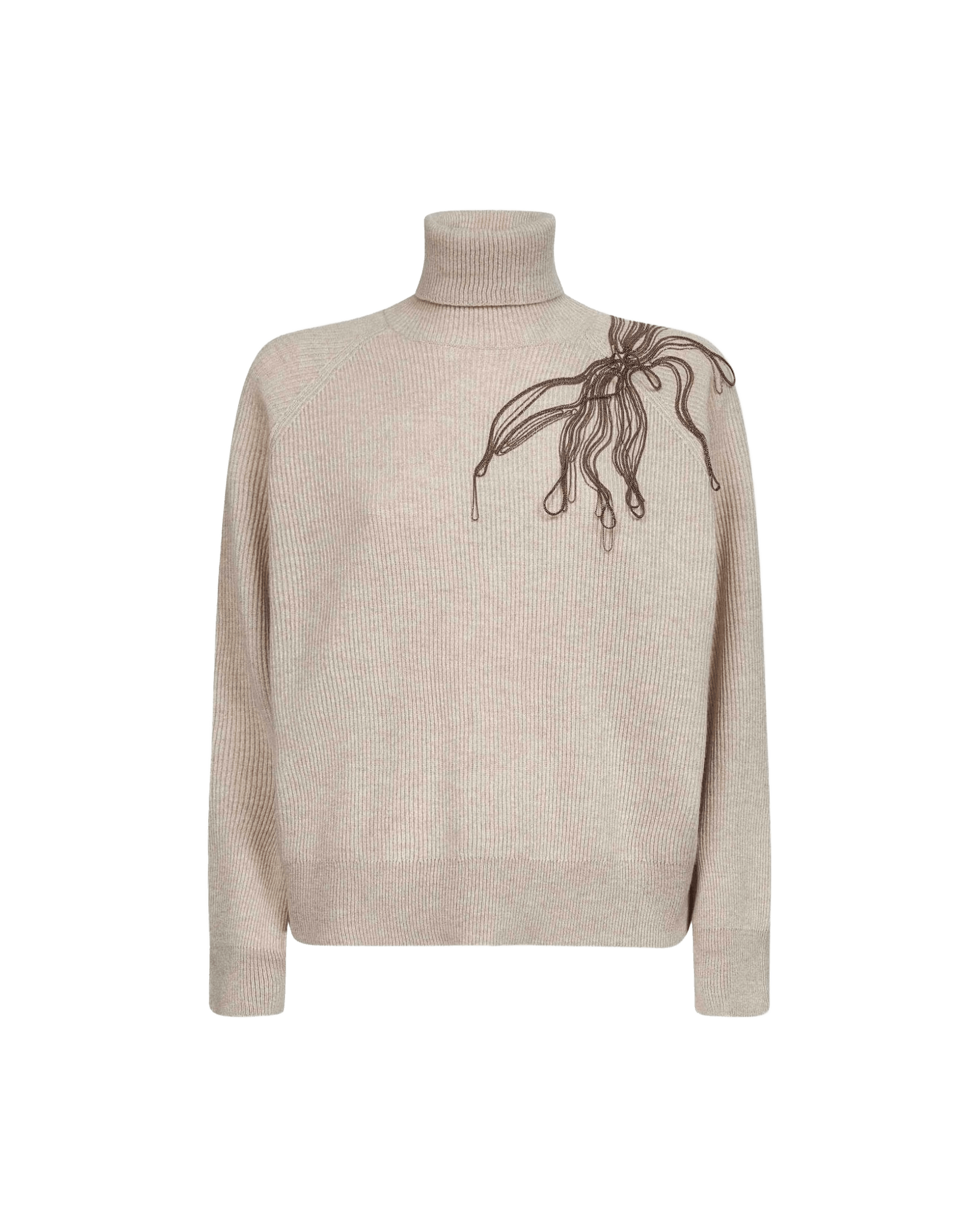 Brunello Cucinelli Beige Sweater Glam Steals