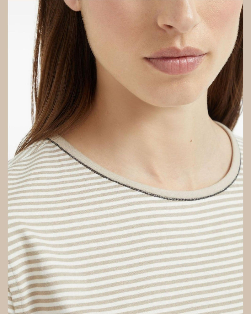 Brunello Cucinelli Beige T-shirt and Polo Glam Steals