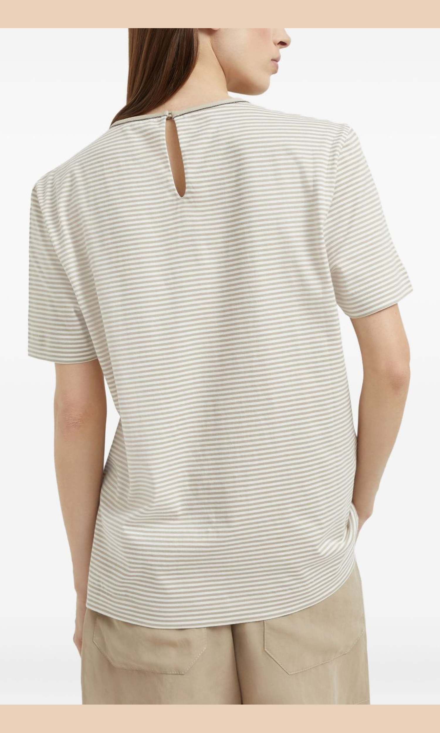 Brunello Cucinelli Beige T-shirt and Polo Glam Steals