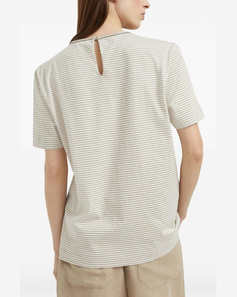 Brunello Cucinelli Beige T-shirt and Polo Glam Steals