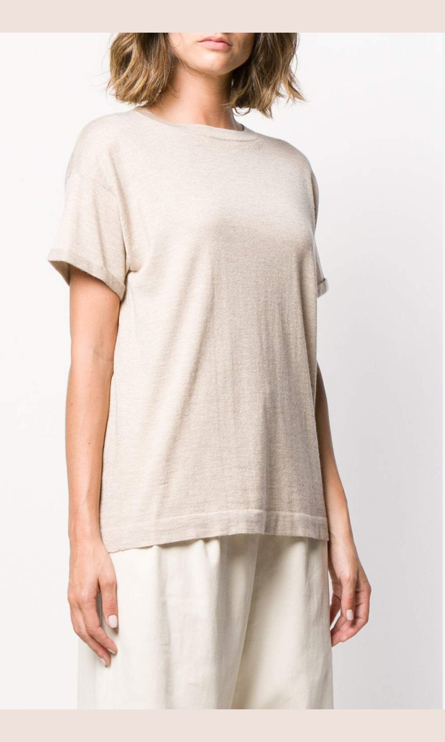 Brunello Cucinelli Beige T-shirt and Polo Glam Steals