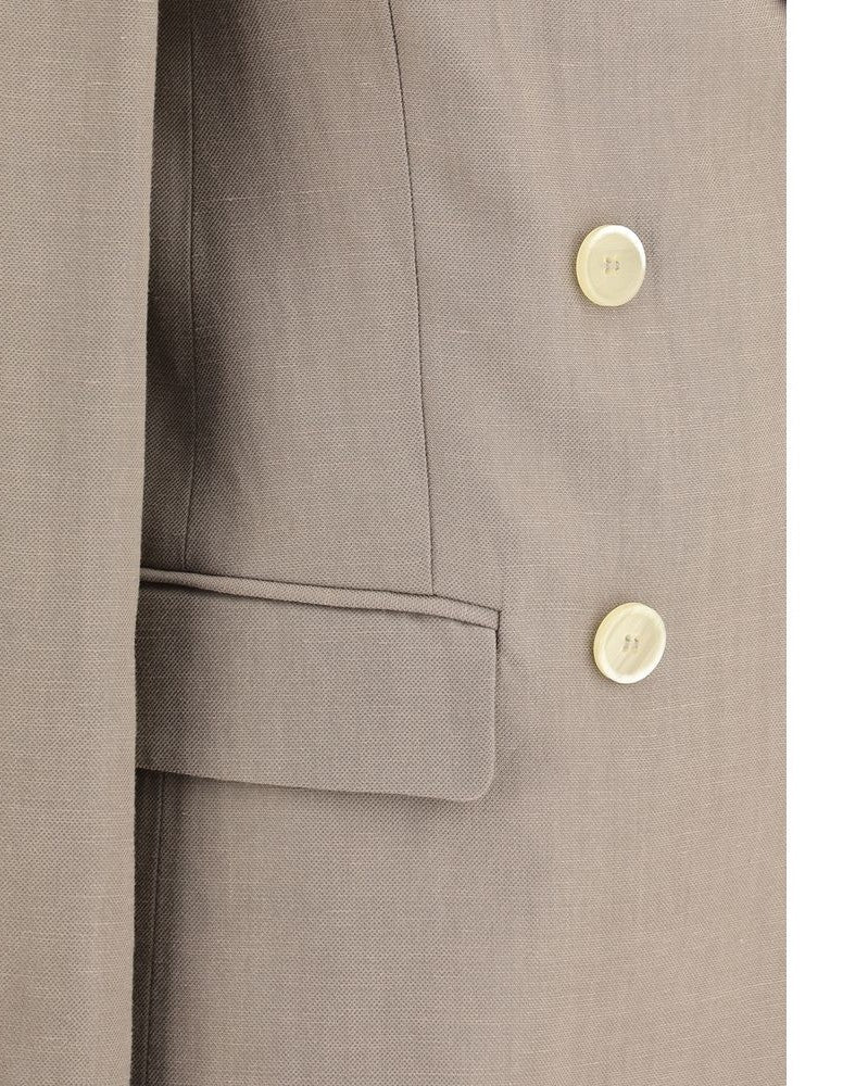 Brunello Cucinelli Beige Viscose Blazer Glam Steals