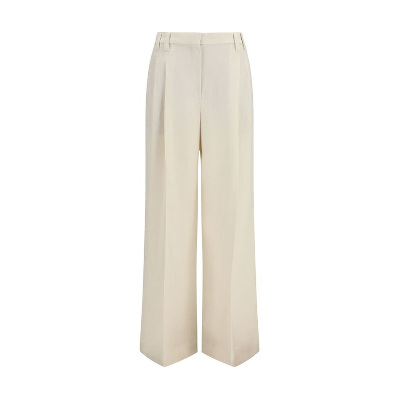 Brunello Cucinelli Beige Viscose Casual Pant Glam Steals