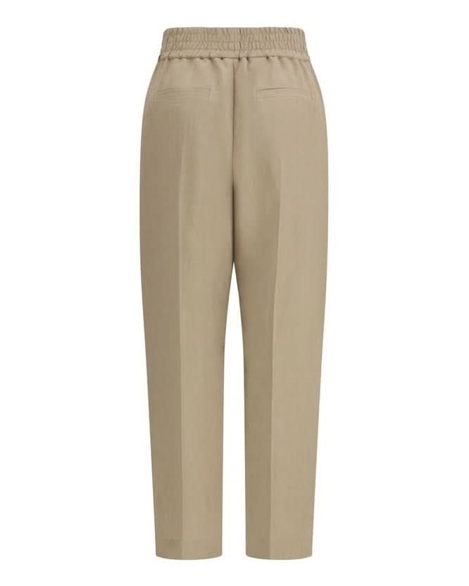 Brunello Cucinelli Beige Viscose Casual Pant 