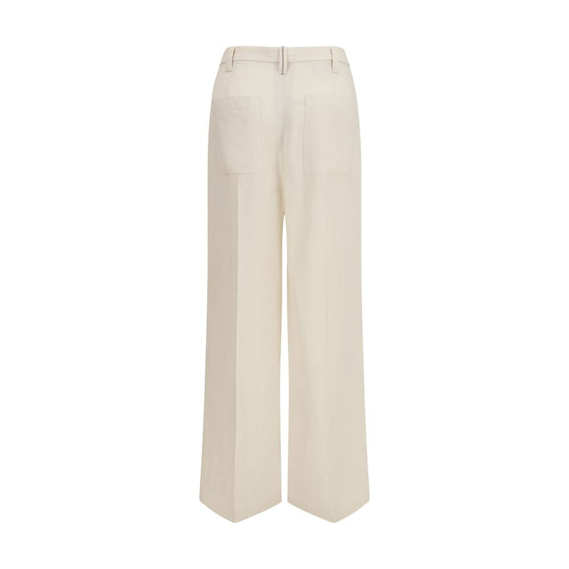 Brunello Cucinelli Beige Viscose Casual Pant Glam Steals