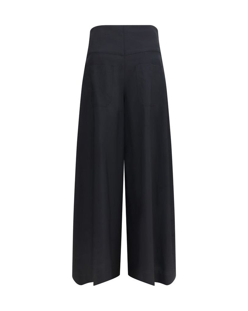 Brunello Cucinelli Black Cotton Casual Pant Glam Steals