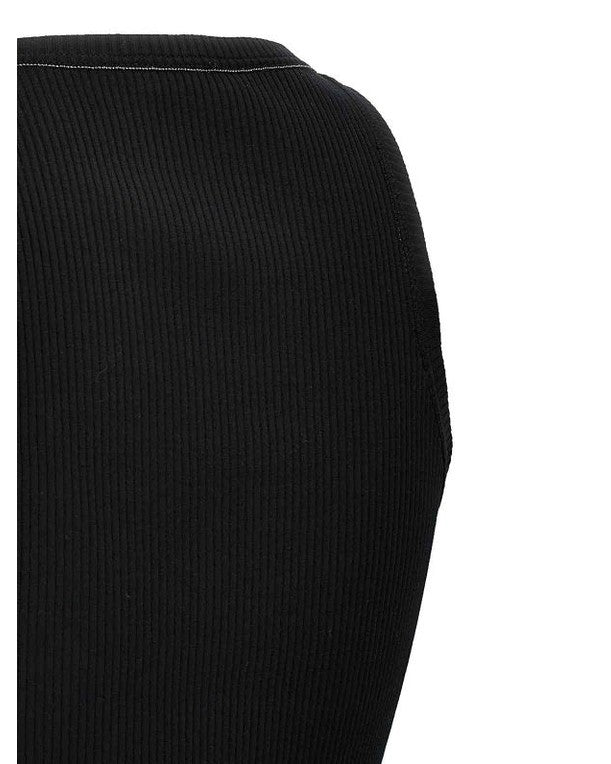 Brunello Cucinelli Black Cotton T-shirt 