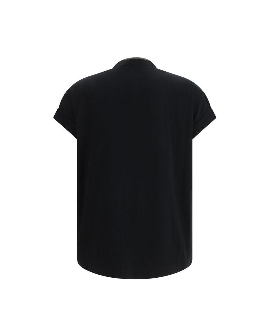 Brunello Cucinelli Black Cotton T-shirt