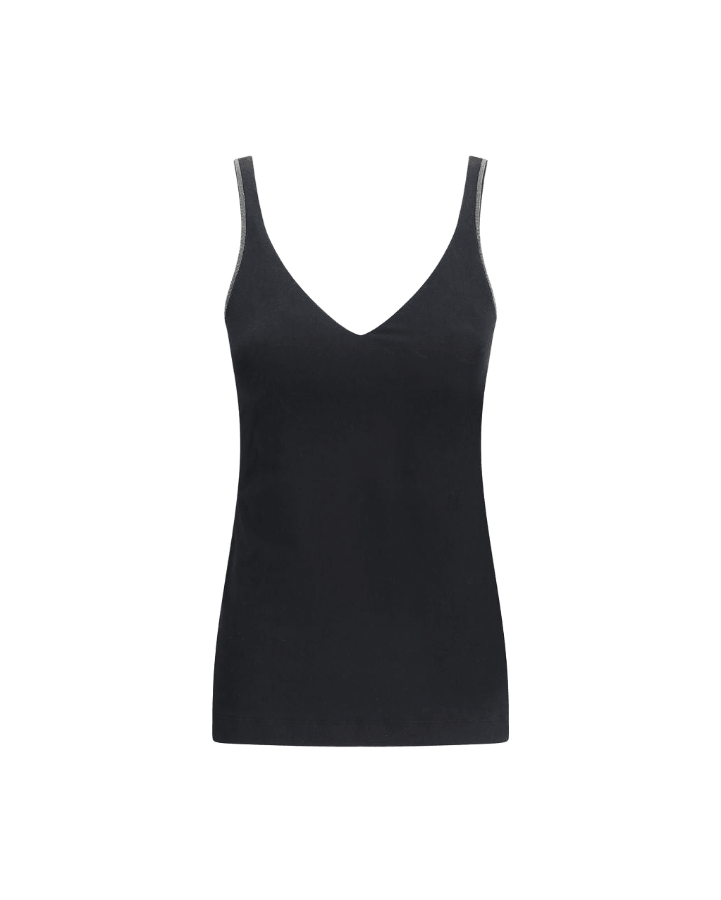 Brunello Cucinelli Black Cotton Top Glam Steals