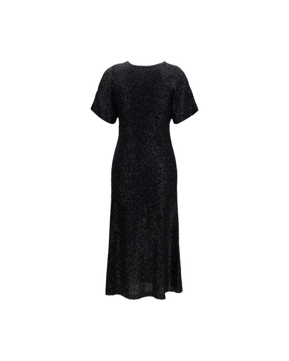 Brunello Cucinelli Black Linen Cocktail Dress 