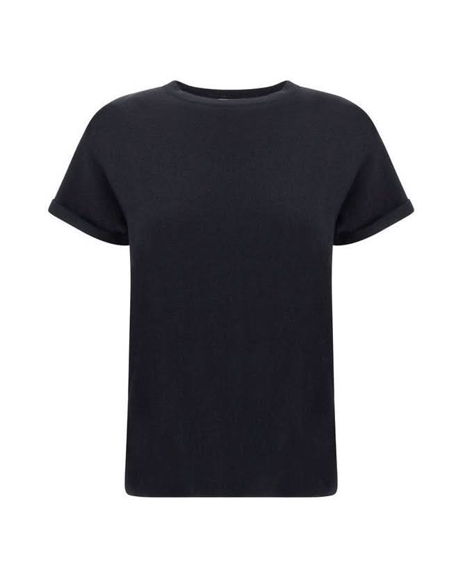 Brunello Cucinelli Black Nylon T-shirt Glam Steals
