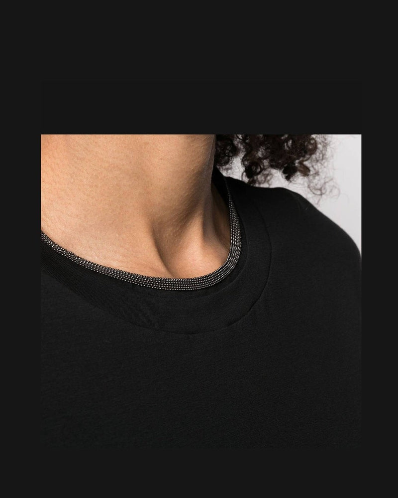 Brunello Cucinelli Black T-shirt and Polo Glam Steals