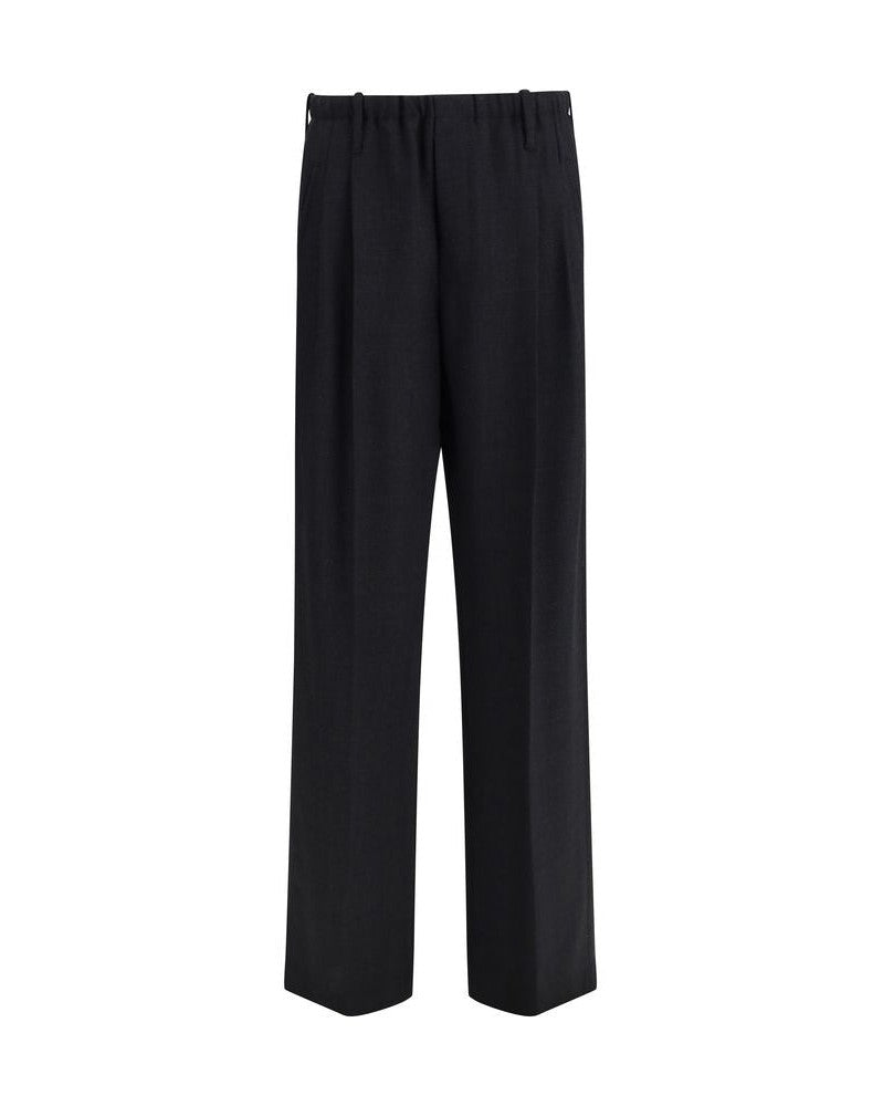 Brunello Cucinelli Black Wool Fleece Casual Pant Glam Steals