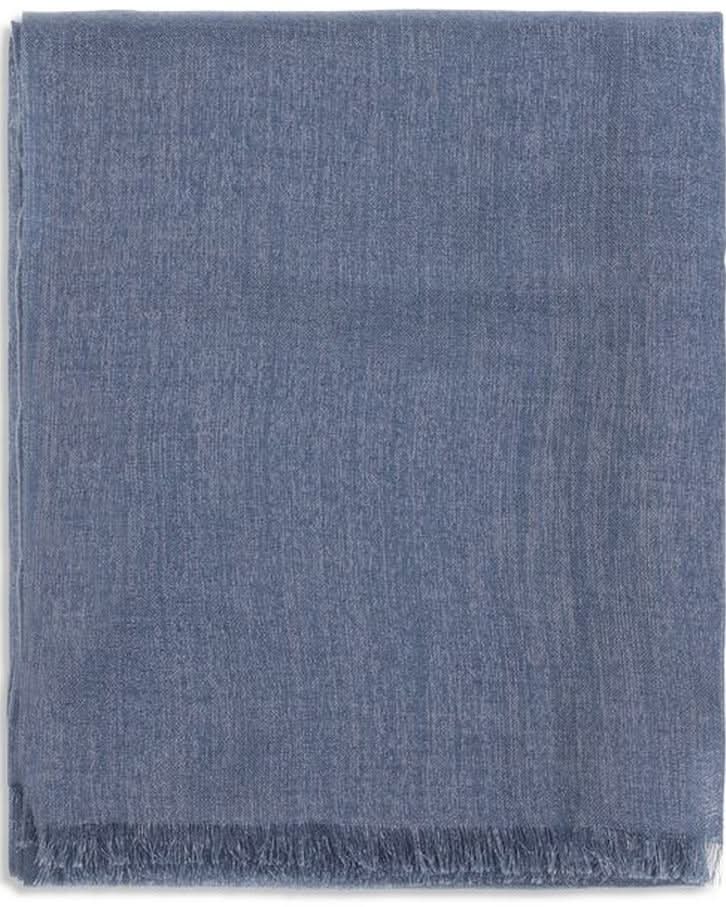 Brunello Cucinelli Blue Cashmere Scarf 