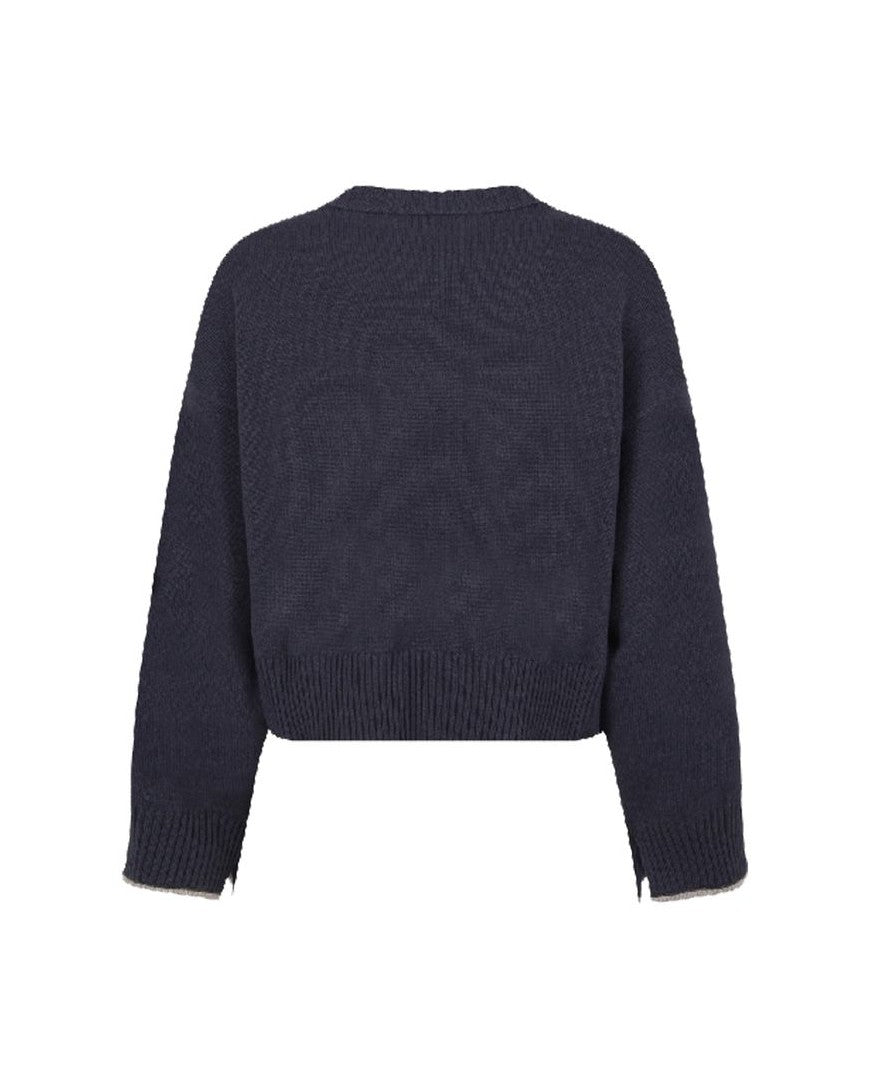 Brunello Cucinelli Blue Cashmere Sweater Glam Steals