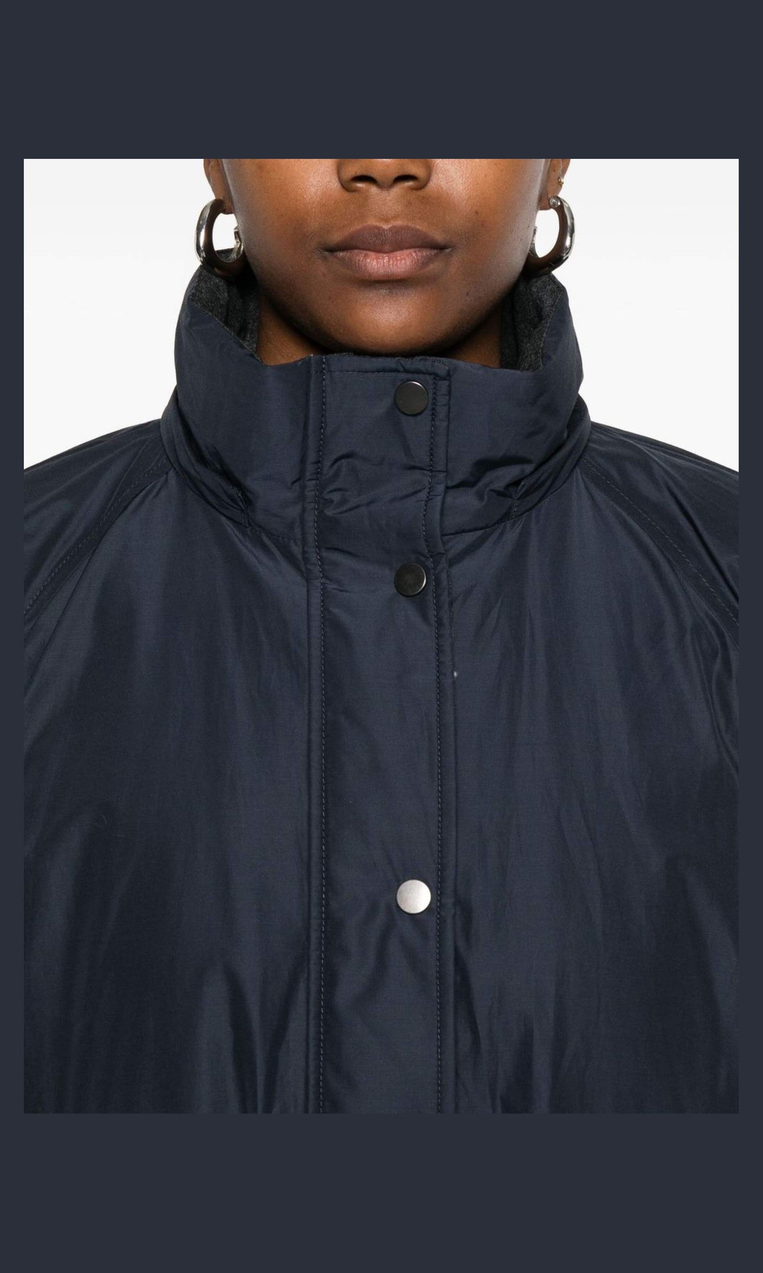 Brunello Cucinelli Blue Coat Glam Steals