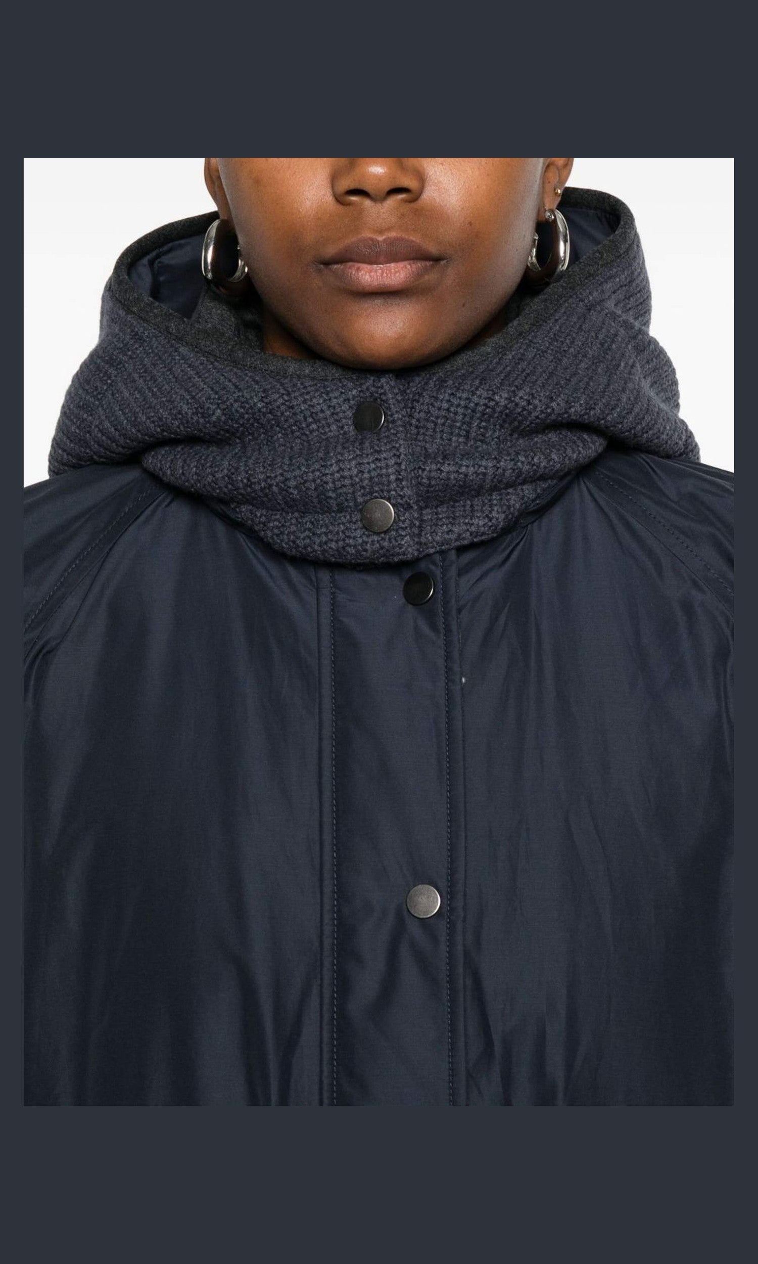 Brunello Cucinelli Blue Coat Glam Steals