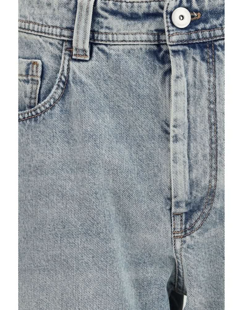 Brunello Cucinelli Blue Cotton Straight Leg Jeans Glam Steals