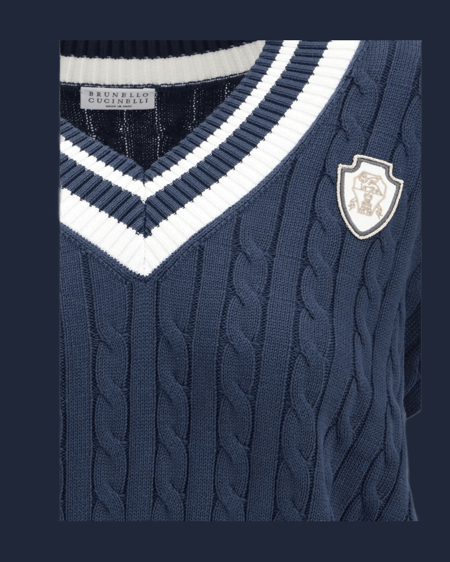 Brunello Cucinelli Blue Cotton Sweatshirt Glam Steals