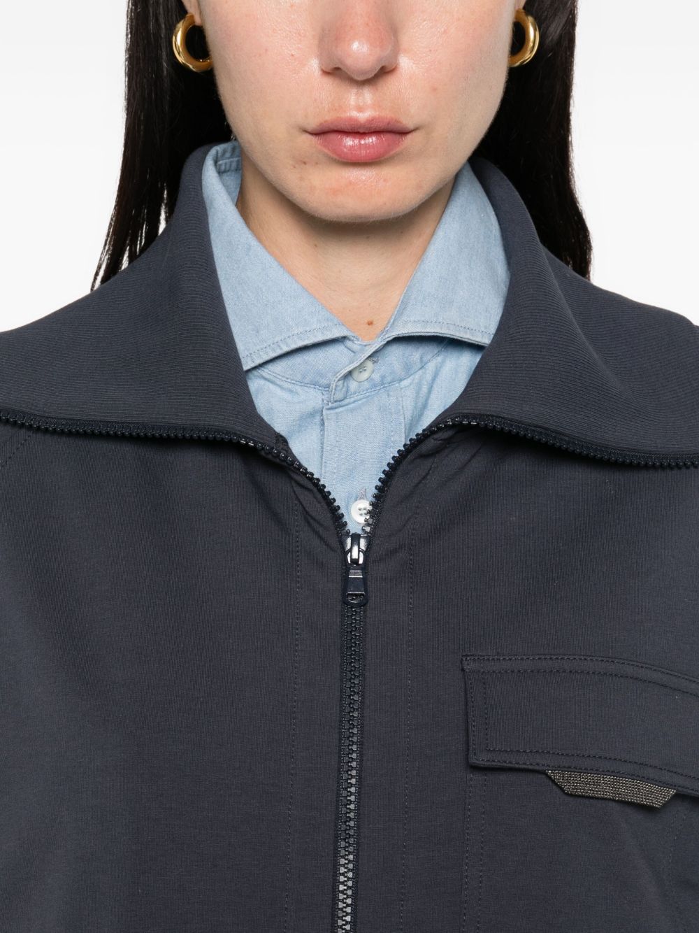 Brunello Cucinelli Blue Sweater Glam Steals