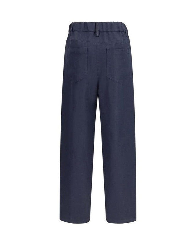 Brunello Cucinelli Blue Viscose Pant 