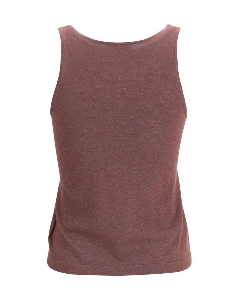 Brunello Cucinelli Bordeaux Cashmere Top 