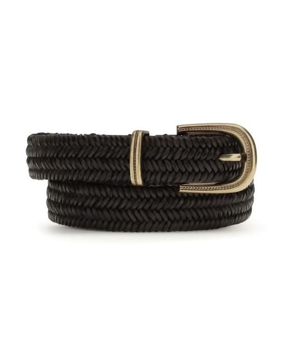 Brunello Cucinelli Brown Calf Leather Bos Taurus Regular Belt Belts