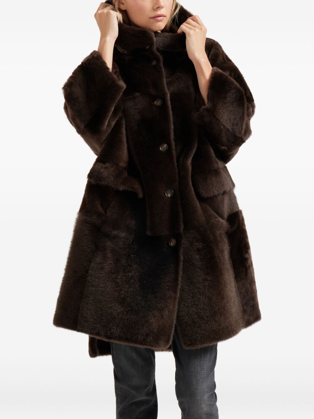 Brunello Cucinelli Brown Coat Glam Steals