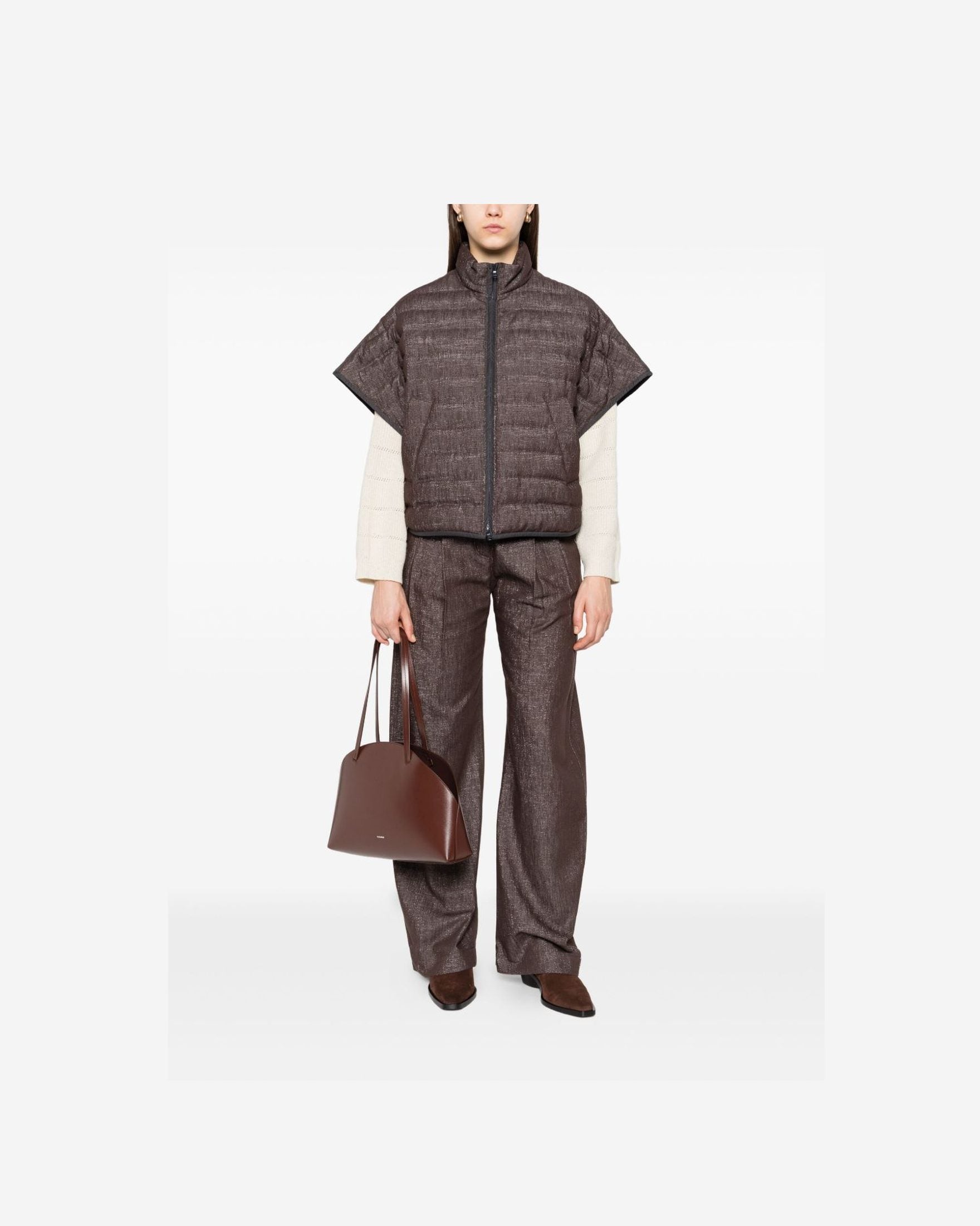 Brunello Cucinelli Brown Coat Glam Steals