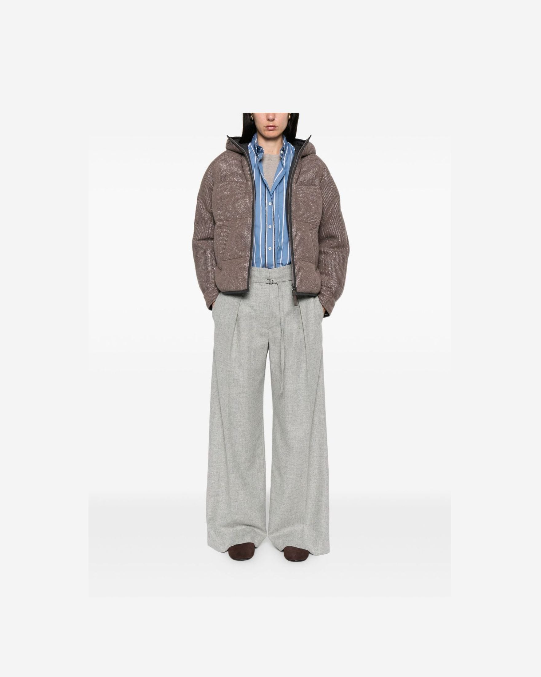 Brunello Cucinelli Brown Coat Glam Steals