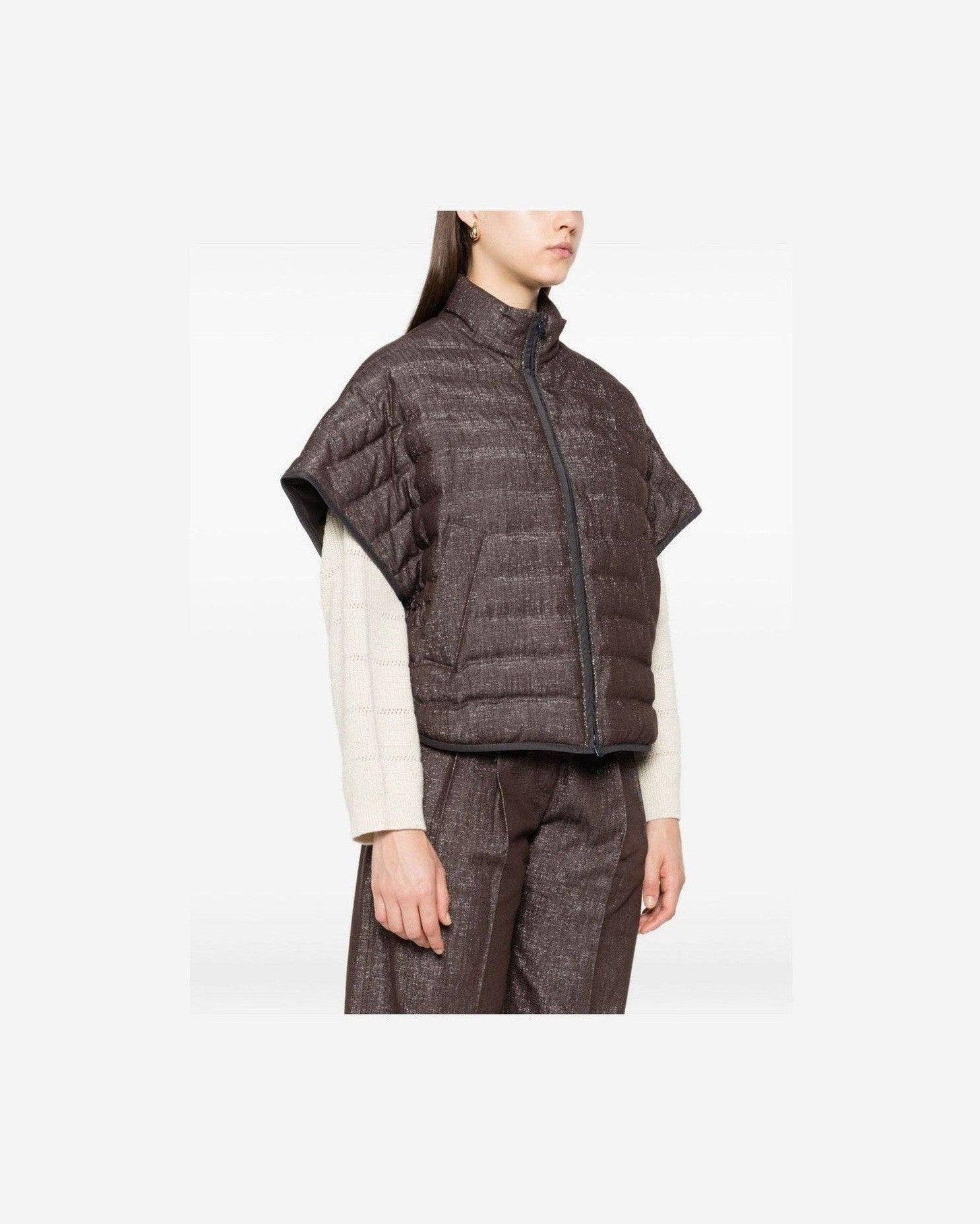 Brunello Cucinelli Brown Coat Glam Steals