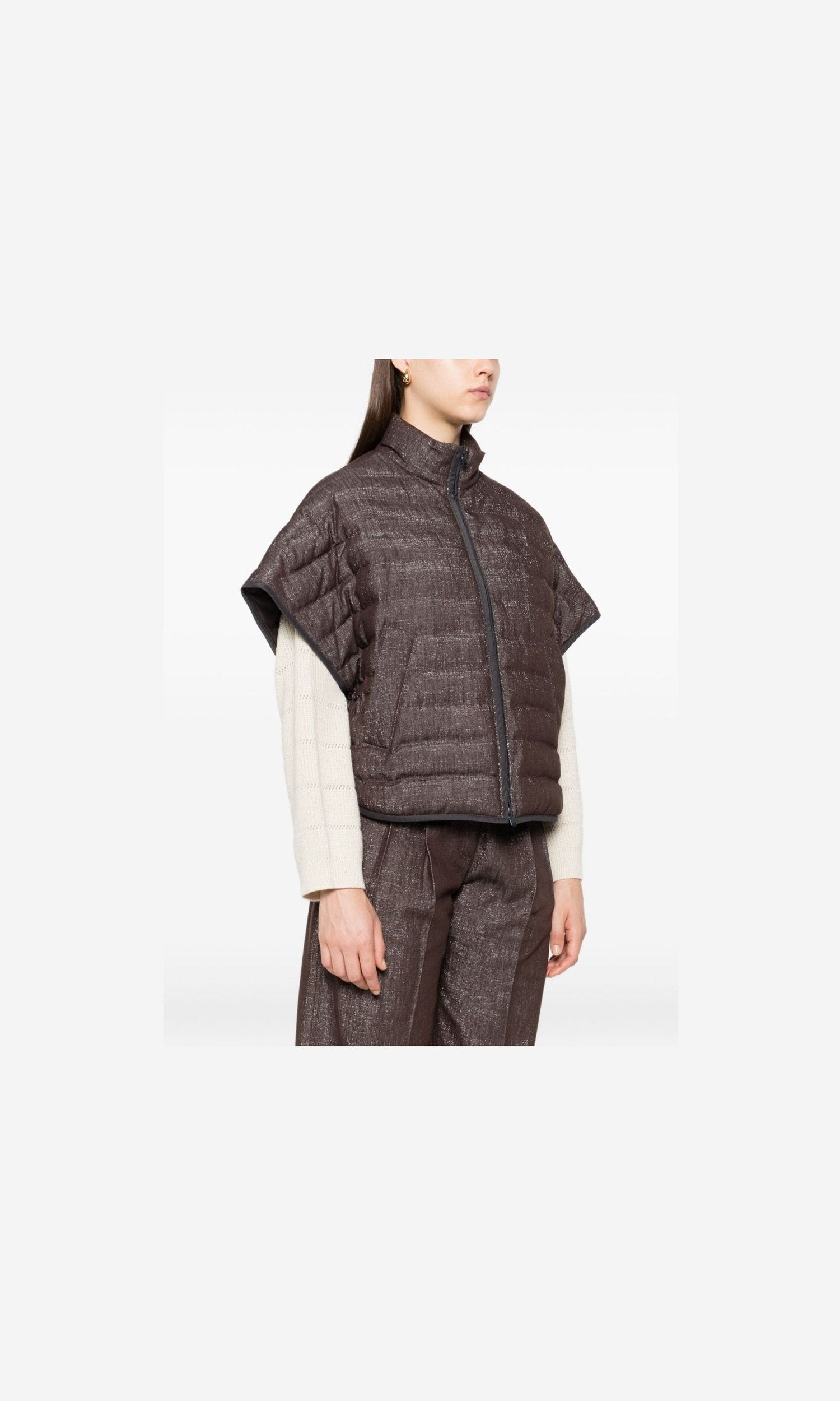 Brunello Cucinelli Brown Coat Glam Steals