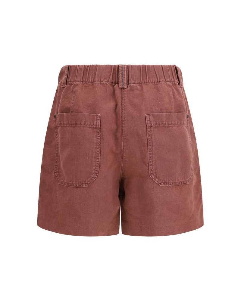 Brunello Cucinelli Brown Cotton Bermuda Shorts Glam Steals