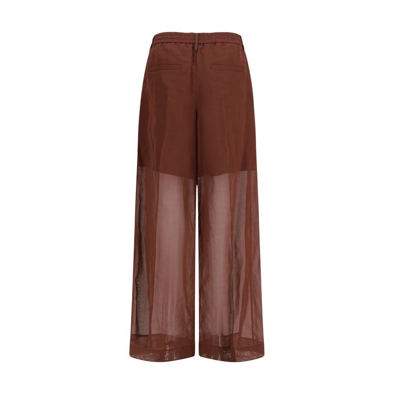 Brunello Cucinelli Brown Cotton Dress Pant Glam Steals