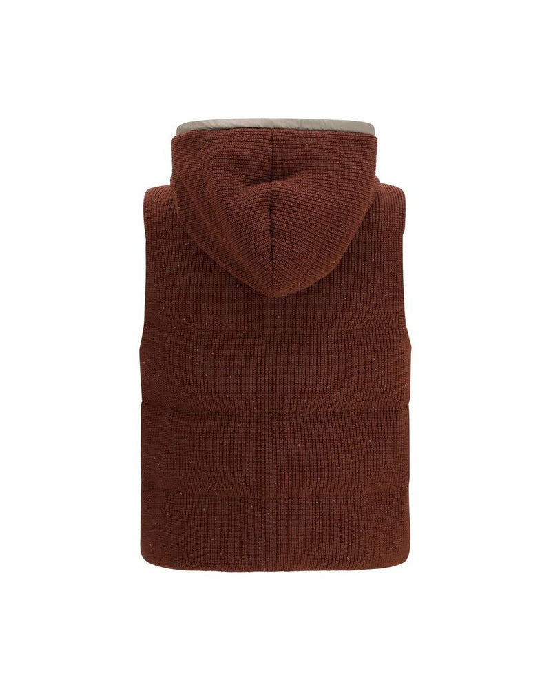 Brunello Cucinelli Brown Cotton Jacket Coat 