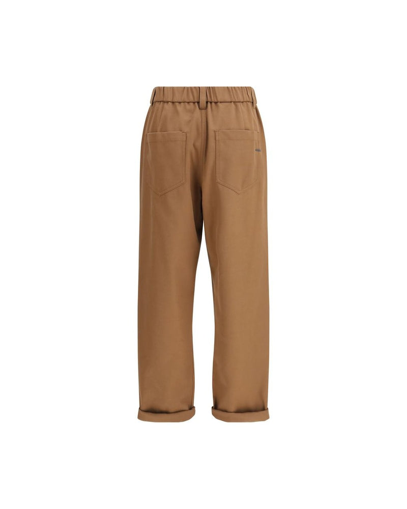 Brunello Cucinelli Brown Cotton Pant Glam Steals