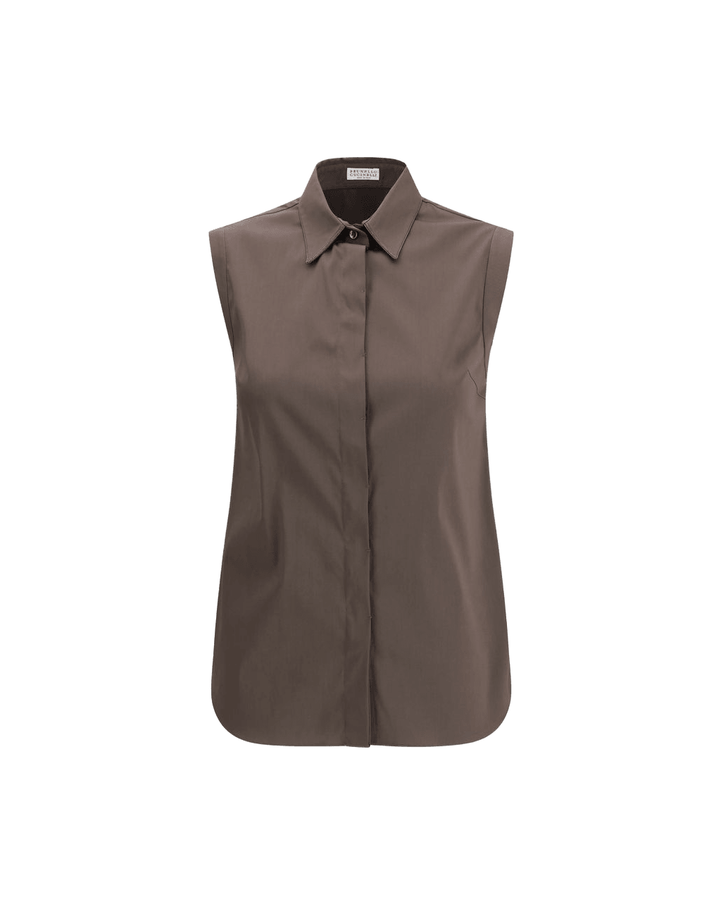 Brunello Cucinelli Brown Cotton Shirt Glam Steals