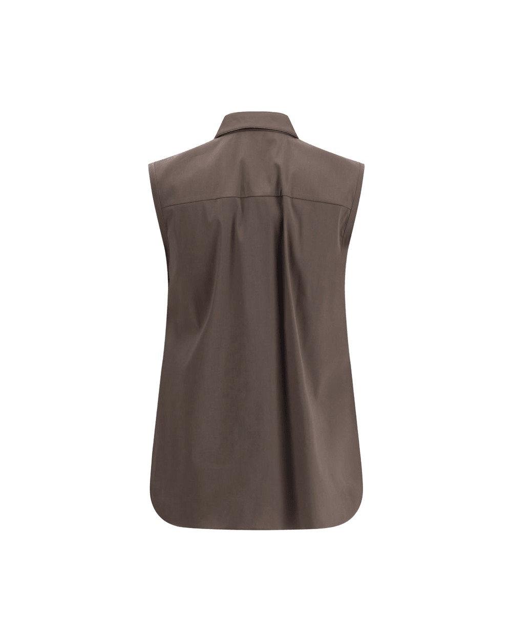 Brunello Cucinelli Brown Cotton Shirt