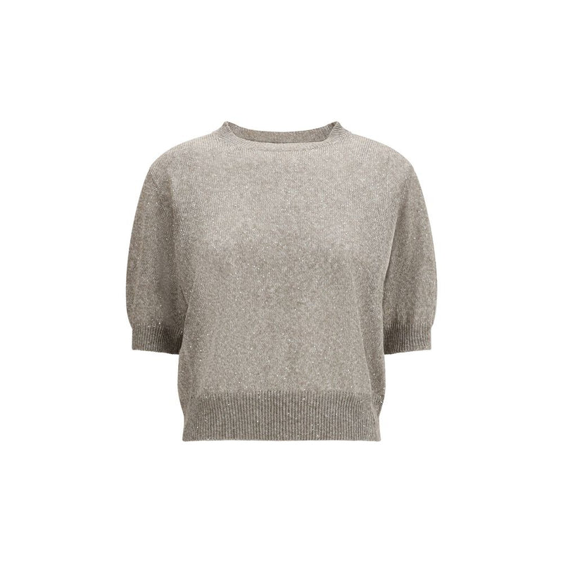 Brunello Cucinelli Brown Cotton Sweatshirt Glam Steals