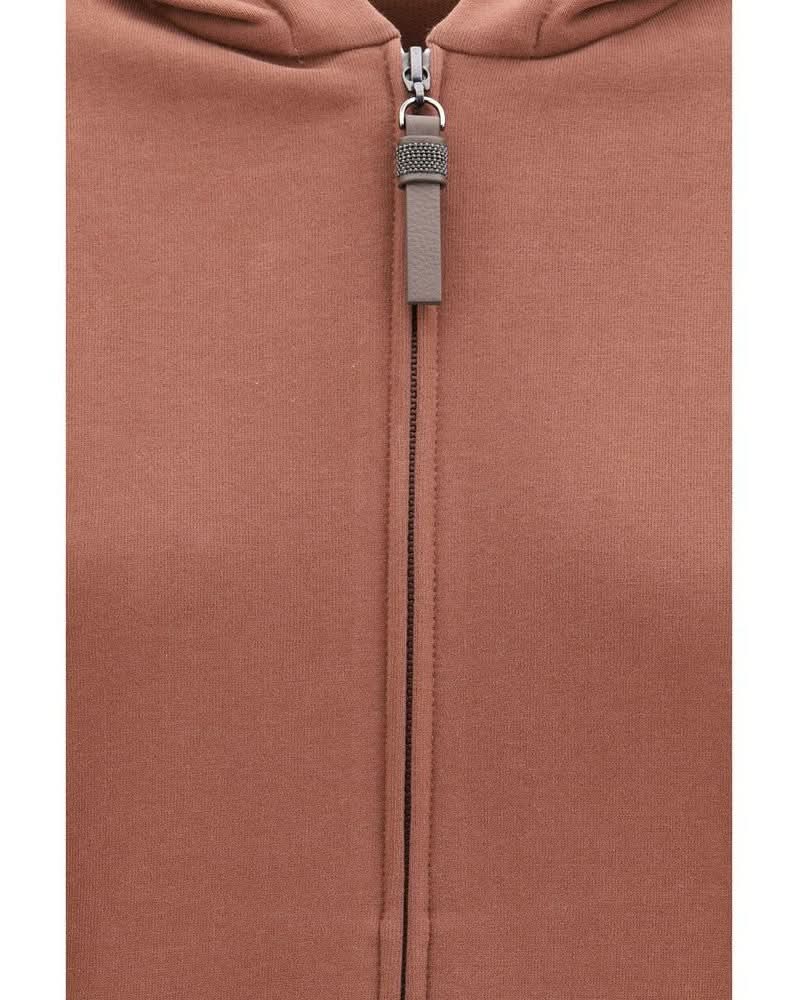 Brunello Cucinelli Brown Cotton Sweatshirt Glam Steals