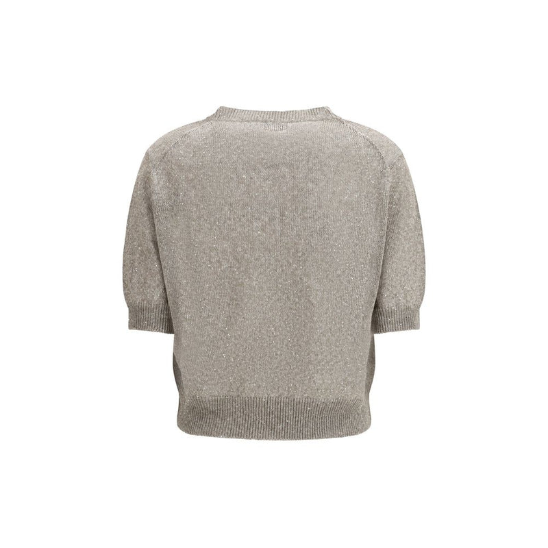 Brunello Cucinelli Brown Cotton Sweatshirt Glam Steals