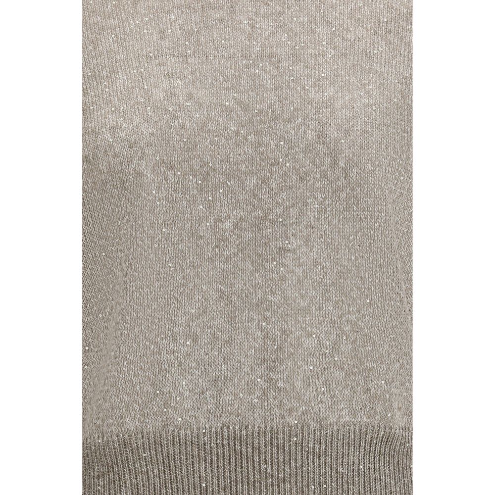 Brunello Cucinelli Brown Cotton Sweatshirt Glam Steals