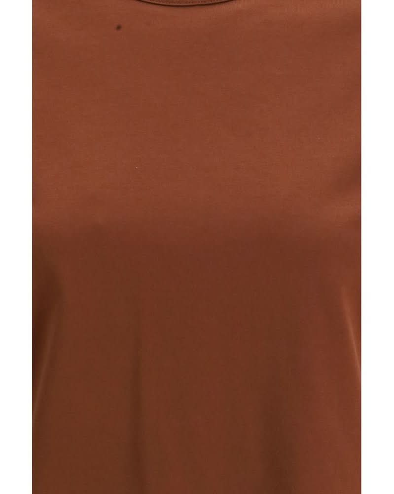 Brunello Cucinelli Brown Cotton T-Shirt 