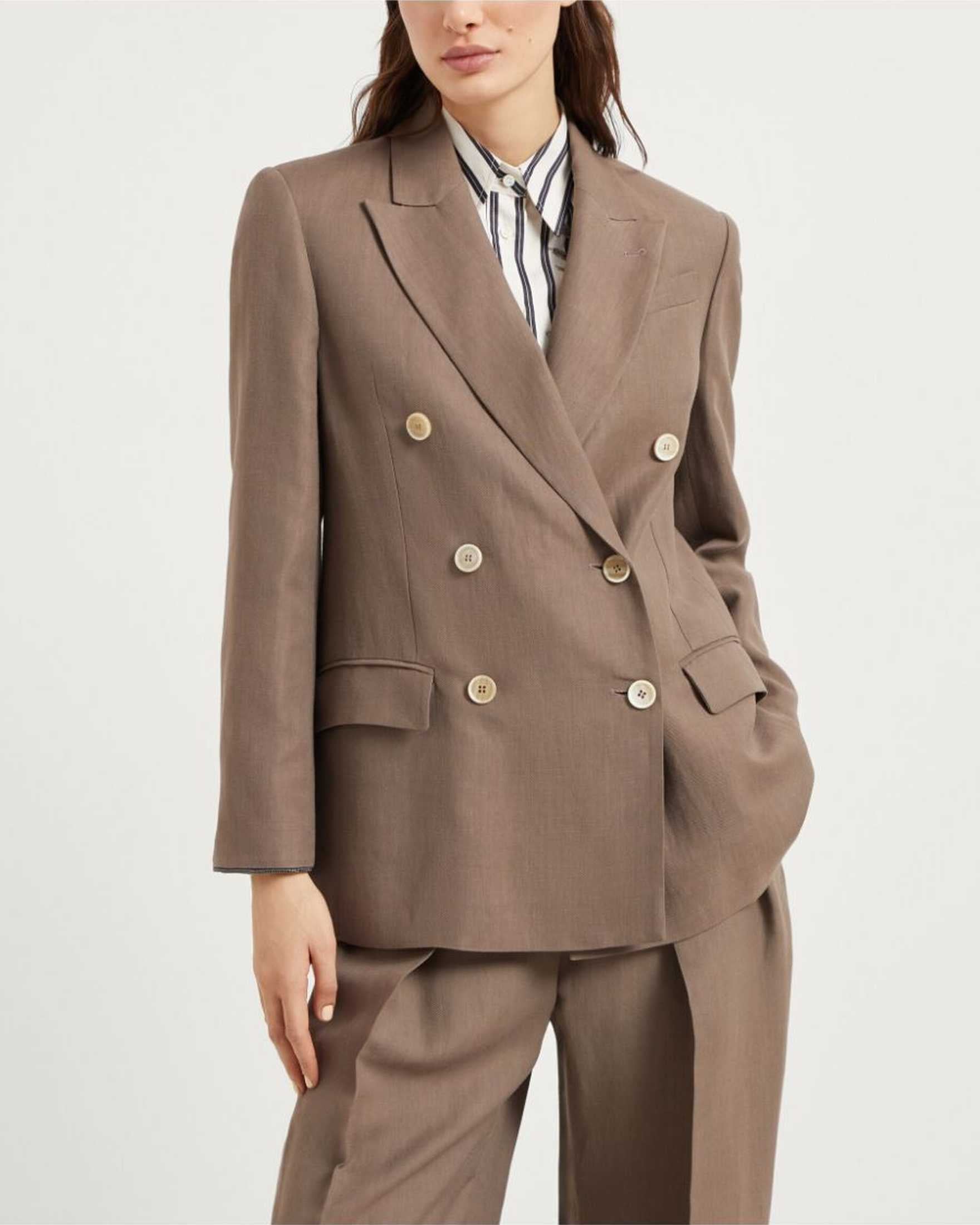 Brunello Cucinelli Brown Jacket Glam Steals