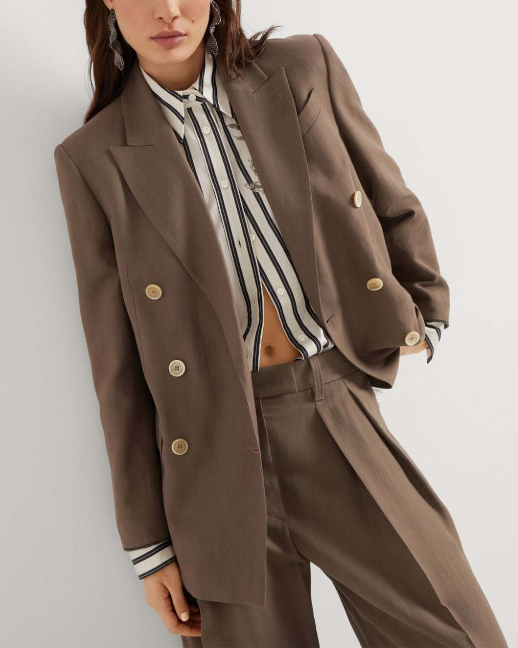 Brunello Cucinelli Brown Jacket Glam Steals
