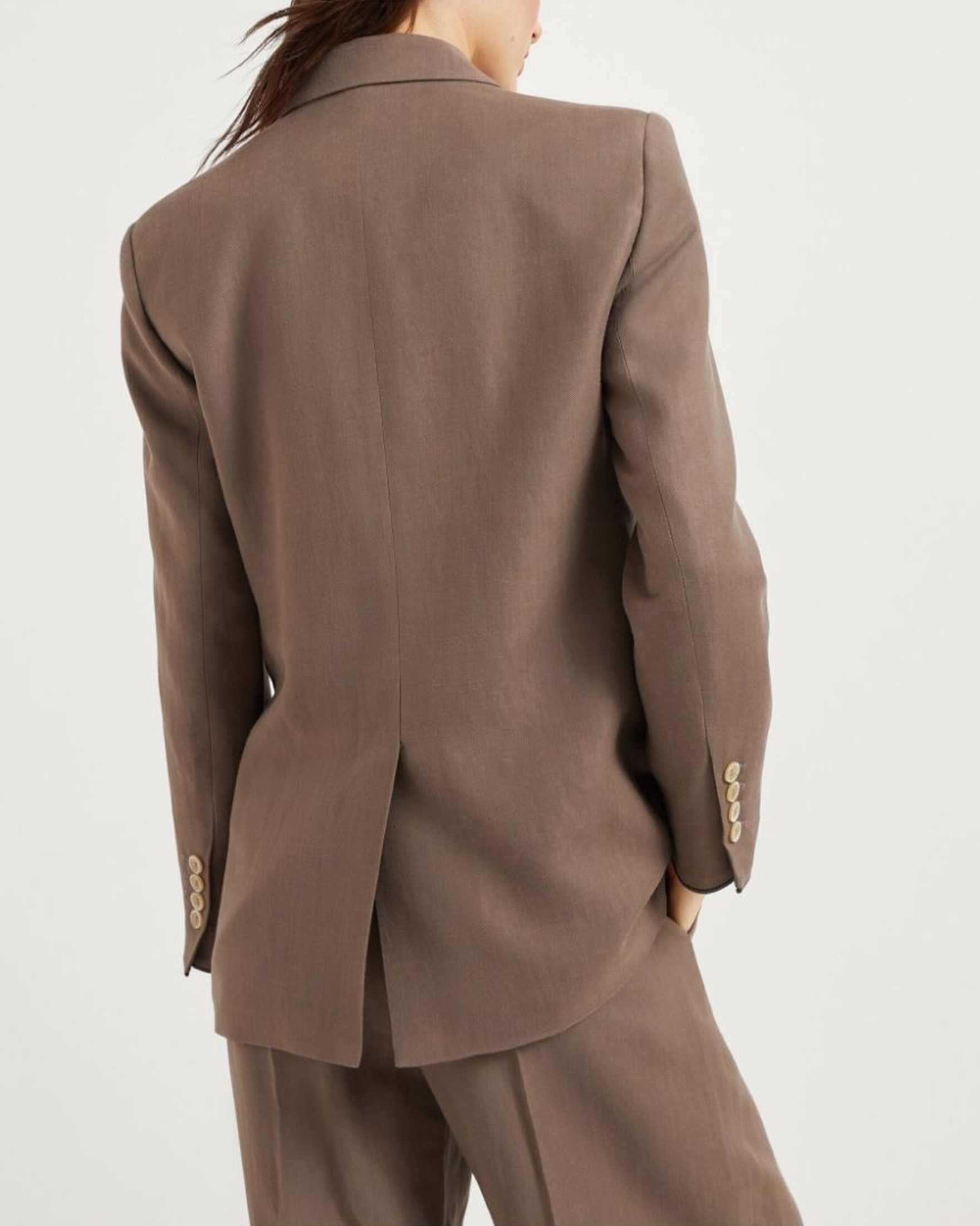 Brunello Cucinelli Brown Jacket Glam Steals