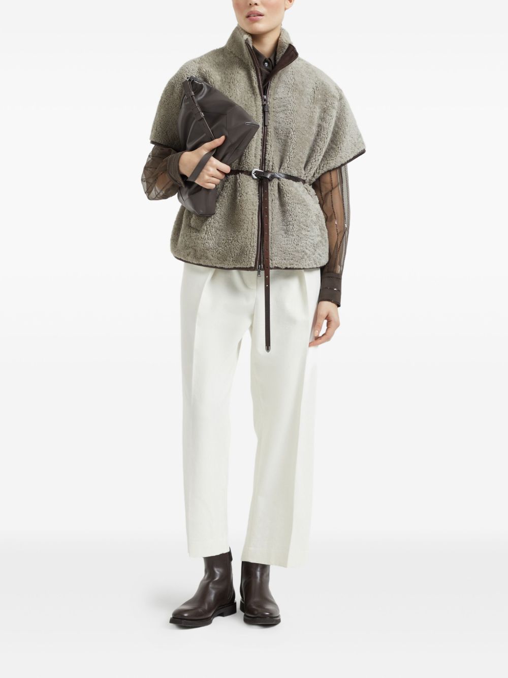 Brunello Cucinelli Brown Jacket Glam Steals