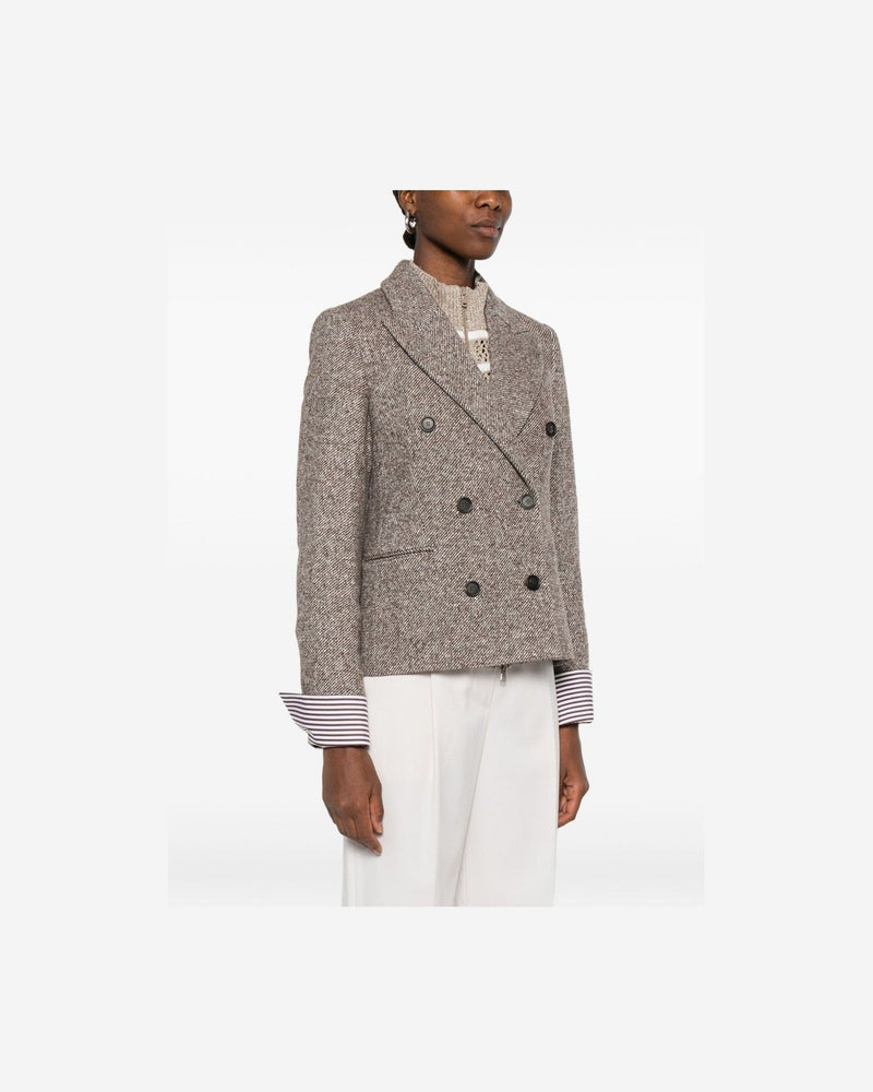 Brunello Cucinelli Brown Jacket Glam Steals