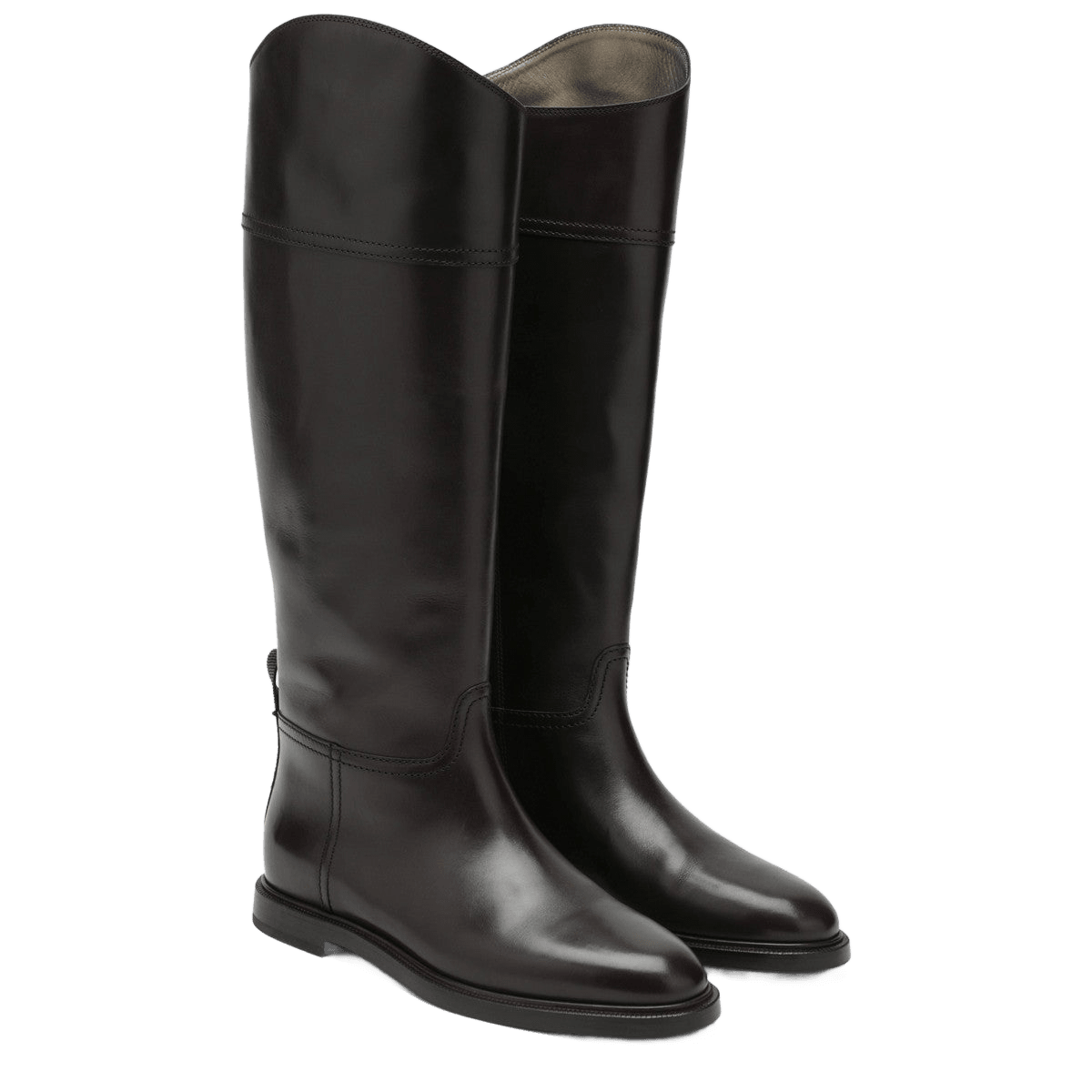 Brunello Cucinelli Brown Leather Boots