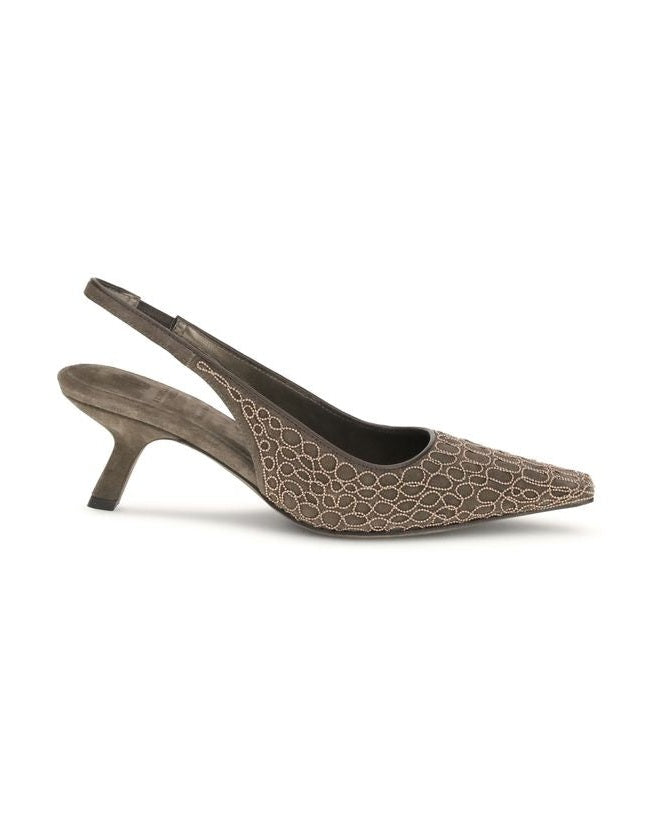 Brunello Cucinelli Brown Leather High Heel Pumps Glam Steals